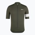 Férfi kerékpáros mez Rapha Core Lightweight Jersey dark green/white 5