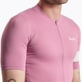 Férfi kerékpáros mez Rapha Core Lightweight Jersey dusty mauve/white 3