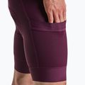 Férfi kerékpáros rövidnadrág Rapha Brevet Element Cargo Bib Shorts plum/white 4