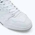 Férfi Lacoste Lineshot kontrasztos gallérú bőr fehér/fekete cipő 7