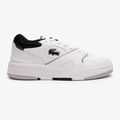 Férfi Lacoste Lineshot kontrasztos gallérú bőr fehér/fekete cipő 9