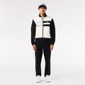 Férfi Lacoste Lineshot kontrasztos gallérú bőr fehér/fekete cipő 15