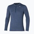 Férfi Mizuno Impulse Core Half Zip Estate kék hosszú ujjú futócipő