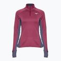 Női futó pulóver Mizuno Warmalite Half Zip lila kvarc