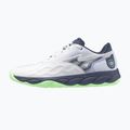 Férfi teniszcipő Mizuno Wave Enforce Court AC fehér/ vintage indigo/ neo menta