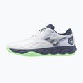 Férfi teniszcipő Mizuno Wave Enforce Court CC fehér/ vintage indigo/ neo menta