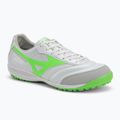Mizuno Morelia Sala Pro TF férfi futballcipő fehér/neonzöld/galaxy ezüst