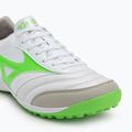 Férfi Mizuno Morelia Sala Elite TF futballcipő fehér/neonzöld/galaxy ezüst 7