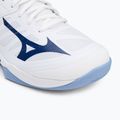 Mizuno Wave Dimension röplabda cipő fehér/harangszínkék/bel air kék 7