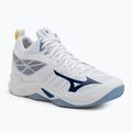 Röplabda cipő Mizuno Wave Dimension Mid fehér/bellwether kék/belairkék
