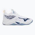 Röplabda cipő Mizuno Wave Dimension Mid fehér/bellwether kék/belairkék 2