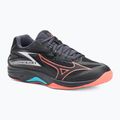 Mizuno Thunder Blade Z röplabdacipő fekete/neonlámpa/páva kék