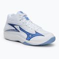 Mizuno Thunder Blade Z Mid röplabdacipő fehér/balwether kék/bel air kék