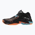 Mizuno Wave Lightning Z8 Mid röplabdacipő fekete/neonlámpa/páva kék 8