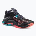 Mizuno Wave Lightning Z8 Mid röplabdacipő fekete/neonlámpa/páva kék