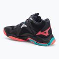 Mizuno Wave Lightning Z8 Mid röplabdacipő fekete/neonlámpa/páva kék 3
