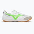 Mizuno Morelia Sala Elite IN férfi futballcipő fehér/neonzöld/galaxy ezüst 2