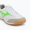 Mizuno Morelia Sala Elite IN férfi futballcipő fehér/neonzöld/galaxy ezüst 7