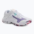 Női röplabda cipő Mizuno Wave Lightning Z8 fehér/ibolya indigó/camelliaros