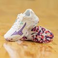 Női röplabda cipő Mizuno Wave Lightning Z8 fehér/ibolya indigó/camelliaros 13