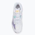 Női röplabda cipő Mizuno Wave Lightning Z8 Mid fehér/lila indigó/camelliaros 5