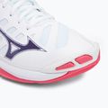 Mizuno Wave Voltage 2 röplabda cipő fehér/ibolya indigó/camellia rose 7