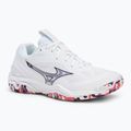 Mizuno Wave Stealth 6 cipő fehér/ibolya indigó/camellia rózsa