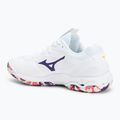 Mizuno Wave Stealth 6 cipő fehér/ibolya indigó/camellia rózsa 3