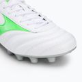 Mizuno Morelia II Club Md fehér/neonzöld/galaxis ezüst férfi futballcipő 7