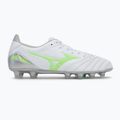 Férfi futballcipő Mizuno Morelia Neo IV Pro Md fehér/neonzöld/hűvös szürke 3c 2