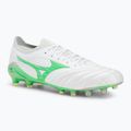 Futballcipő Mizuno Morelia Neo IV β Japan Fg white/neon green/cool gray 3c