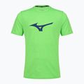 Férfi futópóló Mizuno Core RB Tee zöld gekkó