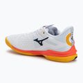 Férfi teniszcipő Mizuno Wave Exceed Tour 6 AC white/fiery coral 2/citrus 3