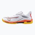 Mizuno Wave Exceed Tour 6 CC teniszcipő fehér/baritonkék/tüzes korall 2