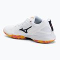 Mizuno Wave Claw 3 tollaslabda cipő fehér/citrus/calypso coral 3