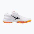 Mizuno Wave Claw 3 tollaslabda cipő fehér/citrus/calypso coral 9