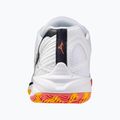 Mizuno Wave Claw 3 tollaslabda cipő fehér/citrus/calypso coral 10