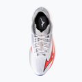 Férfi futócipő Mizuno Wave Rebellion Flash 3 fehér/tüzes korall 2/iris bloom 7