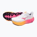Mizuno Wave Sky 9 fehér/narancs/rózsaszín tetra futócipő 9