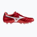 Mizuno Morelia II Elite FG férfi futballcipő 40. piros/fehér/fekete 9
