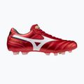 Mizuno Morelia II Pro FG férfi futballcipő 40. piros/fehér/fekete