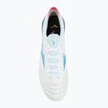 Férfi focicipők Mizuno Morelia Neo IV Β Elite MD white/tanager turquoise/pink tetra 5