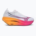 Mizuno Wave Rebellion Pro 3 futócipő fehér/rózsaszín tetra/tang narancssárga 2