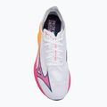Mizuno Wave Rebellion Pro 3 futócipő fehér/rózsaszín tetra/tang narancssárga 5
