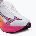 Mizuno Wave Rebellion Pro 3 futócipő fehér/rózsaszín tetra/tang narancssárga 7