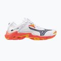 Mizuno Wave Lightning Z8 fehér/tüzes korall 2/citrus röplabdacipő 8
