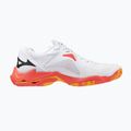 Mizuno Wave Lightning Z8 fehér/tüzes korall 2/citrus röplabdacipő 9