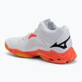 Mizuno Wave Lightning Z8 Mid fehér/tüzes korall 2/citrus röplabdacipő 3