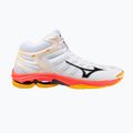 Röplabda cipő Mizuno Wave Voltage 2 Mid fehér/tüzes korall 2/citrus