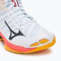 Röplabda cipő Mizuno Wave Voltage 2 Mid fehér/tüzes korall 2/citrus 7